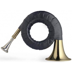 Kieszonkowy róg myśliwski Karl Glaser + futerał